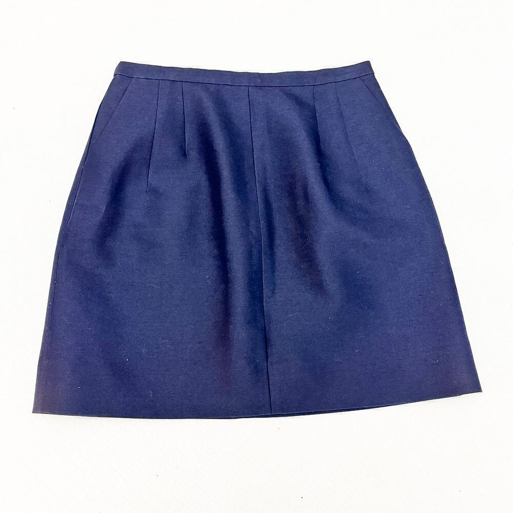 J. Crew Collection Navy Pencil Straight Skirt NWOT SIze 6